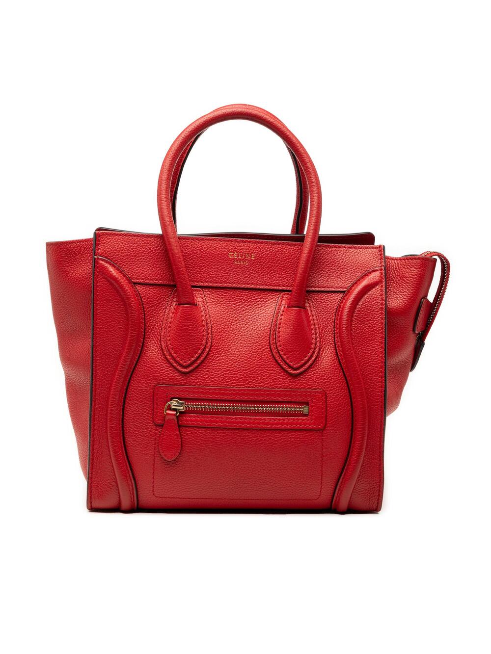 Celine Luggage Bag Grainy Leather Micro #349844C92B